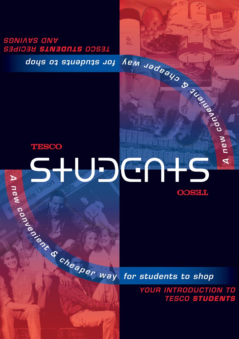Tesco Students A5 leaflet cover
